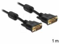 DELOCK 83189 - DVI Monitor Kabel DVI 24+1 Stecker, Single Link, 1 m