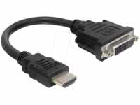 DELOCK 65327 - DVI Adapter, HDMI Stecker auf DVI 24+5 Buchse, 20 cm
