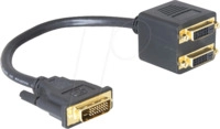 AD DVI 260 - DVI Adapter, DVI-D Stecker zu 2x DVI-D Buchse