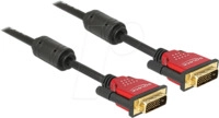 DELOCK 84345 - DVI Monitor Kabel DVI 24+1 Stecker, Dual Link, 2 m
