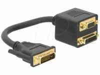 AD DVI 220 - DVI Adapter, DVI-I Stecker zu DVI-I und VGA Buchse