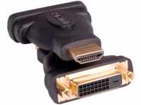 ROLINE 12033115 - HDMI Adapter, HDMI Stecker auf DVI Buchse