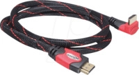 DELOCK 82685 - High Speed HDMI Kabel gewinkelt nach unten 1 m