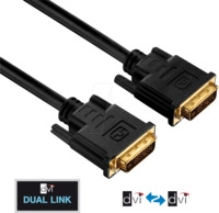 PURE PI4200-005 - DVI Monitor Kabel DVI 24+1 Stecker, Dual Link, 0,5 m