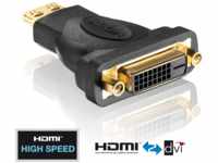 PURE PI015 - Adapter, HDMI A Stecker auf DVI D Buchse, PureInstall Serie
