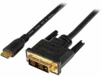 ST HDCDVIMM2M - Kabel, Mini HDMI Stecker auf DVI-D Stecker, 2 m