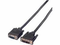 VALUE 11995449 - Kabel DVI 12+5 Stecker zu VGA Stecker 5 m