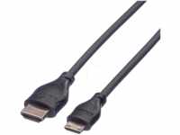 ROLINE 11045568 - HDMI-A Stecker > HDMI Mini-C Stecker, mit Ethernet, 0,8 m