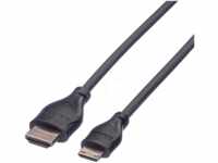 ROLINE 11045580 - HDMI-A Stecker > HDMI Mini-C Stecker, mit Ethernet, 2 m