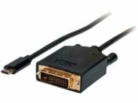 VALUE 11995831 - Adapterkabel USB Type-C > DVI-D, 4K@60 Hz, 1 m