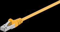 GOOBAY 50164 - Cat.5e F/UTP Patchkabel CCA gelb 0,5 m