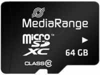 MR 955 - MicroSDXC-Speicherkarte 64GB, MediaRange Class 10, mit Adapter