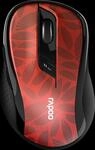 RAPOO M500 RT - Maus (Mouse), Bluetooth/Funk, rot