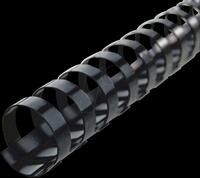 GBC 4028177 - Binder&uuml;cken, Plastik, 12 mm, schwarz, 100 St&uuml;ck