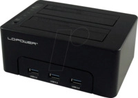 LC-DOCK-U3-HUB - Dockingstation 2x 2,5''/3,5'' SATA, USB 3.0-Hub