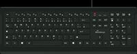 MR OS101 - Tastatur, USB, schwarz, flach