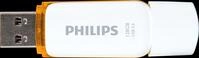 PHI FM12FD75B - USB-Stick, USB 3.0, 128 GB, Snow Edition Sunrise Orange