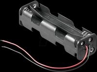 HALTER 8XAAK - Batteriehalter f&uuml;r 8 Mignonzellen (AA)