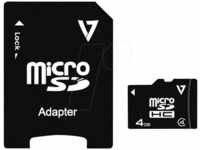 V7 VAMSDH4GCL4 - MicroSDHC-Speicherkarte, 4 GB, V7 Class 4, U3