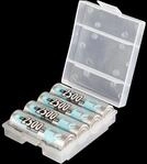 AKKUBOX 130 - Batteriebox f&uuml;r 4 Mignon-/Micro-Akkus