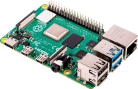 RASP PI 4 B 1GB - Raspberry Pi 4 B, 4x 1.5 GHz, 1 GB RAM, WLAN, BT RASP PI 4 B 1GB - Raspberry Pi 4 B, 4x 1.5 GHz, 1 GB RAM, WLAN, BT