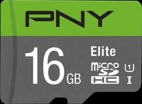 PNY P-SDU16GU185GW-GE, PNY SDU16GU185GW - microSDHC-Speicherkarte 16GB, Elite