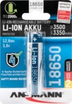 ANS 1307-0001 - Industriezelle, Li-Ion, 18650, 3,6 V, 3500 mAh, Button Top