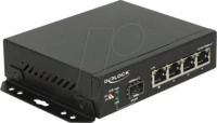 DELOCK 87704 - Switch, 4-Port, Gigabit Ethernet, SFP