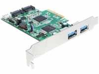 DELOCK 89359 - PCIe-Karte 2x USB 3.0, 2x SATA 6Gb/s