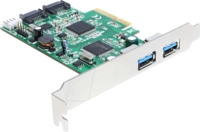 DELOCK 89359 - PCIe-Karte 2x USB 3.0, 2x SATA 6Gb/s
