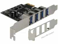 DELOCK 90304 - USB 3.0 PCI Express Karte mit 4 x externen Typ-A Buchsen