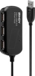 LINDY 42783 - USB 2.0 Hub, 4 Port, Verl&auml;ngerung, aktiv, Daisy Chain, 12 m