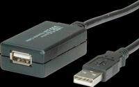 VALUE 12991110 - USB 2.0 Kabel, A Stecker auf A Buchse, aktiv, 12 m