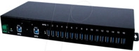 EXSYS EX1116HMVS - 16 Port USB 3.0 Metall HUB (Din-Rail)