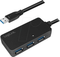 LOGILINK UA0262 - USB 3.0 Hub, 4 Port, Verst&auml;rker, 10 m