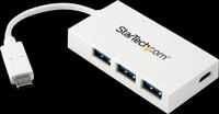 ST HB30C3A1CFBW - USB 3.0, 4 Port USB-C Hub, 3x USB-A 1x USB-C, wei&szlig;