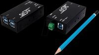 EXSYS EX-1180HMS - Kleinster 4 Port USB 3.0 Metall HUB inkl. Din-Rail Kit