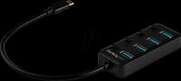 ST HB30C4AIB - USB 3.0, 4 Port USB-C Hub, 4x USB-A, mit Schaltern, schwarz
