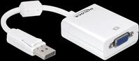 DELOCK 61766 - DisplayPort Adapter, DP Stecker auf VGA Buchse