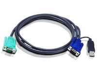 ATEN 2L-5205U, ATEN 2L-5205U - KVM-Kabel VGA USB, schwarz, 5,0 m, Grundpreis:...