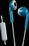 JVC HA-F19M-AH - Retro Earbuds, Freisprechfunktion, blau-grau