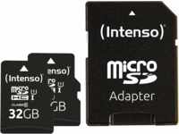 INTENSO 3423482 - microSDHC-Karte 32GB, Class 10, UHS-1, 2er Pack