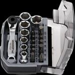 GEDO R49005023 - Steckschl&uuml;ssel-Satz, 1/4'', 6 - 13 mm + Bits, 23-teilig