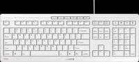 JK-8500EU-0 - Tastatur, USB, wei&szlig;-grau, US