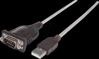 MANHATTAN 151856 - USB-A Konverter, 1x RS232, 9-Pol, FT232RL, 0,45 m