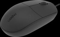 RAPOO N100 SW - Maus (Mouse), Kabel, USB, schwarz