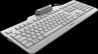 JK-A0400DE-0 - Tastatur mit Smartcard-Terminal, wei&szlig;-grau