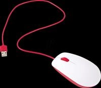 RPI MOUSE RD - Raspberry Pi - Maus, rot/wei&szlig;