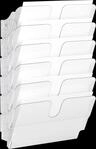 DURAB 1700014401 - Prospekthalter, A4, quer, 6 F&auml;cher, transparent