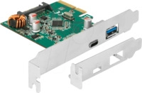 DELOCK 90299 - PCI Express Karte > USB 3.1 Type-C Buchse, Typ-A Buchse, 10Gbps